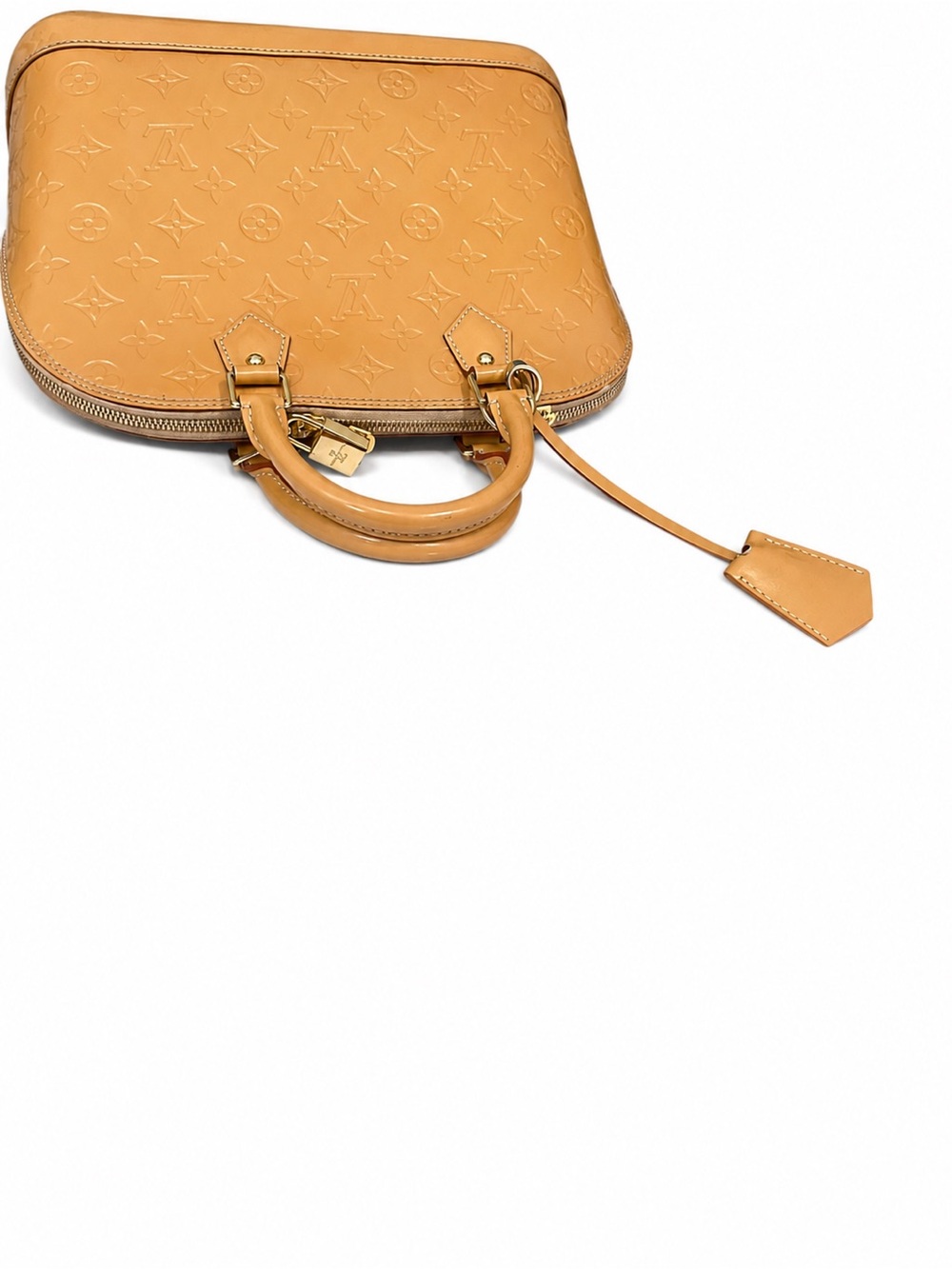 Louis Vuitton LV Monogram Vernis PM Lama Top Handle Bag Purse - Picture 7 of 12